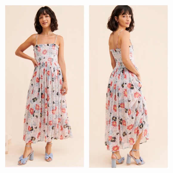 Anthropologie Dresses & Skirts - ANTHROPOLOGIE | Lily and Lionel Floral Smocked Maxi Dress Annie Multicolor